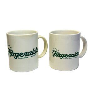 Fitzgerald's Casino Hotel Las Vegas LOT OF 2 VTG Coffee Tea Mugs